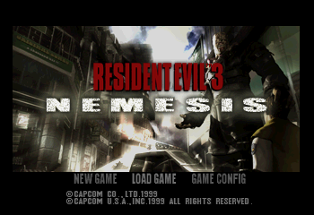 Resident Evil 3: Nemesis Title Screen